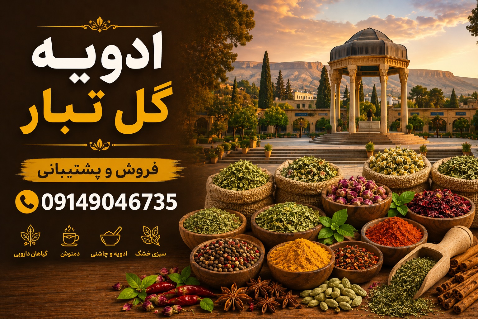 فروش و پخش عمده ادویه شیراز
