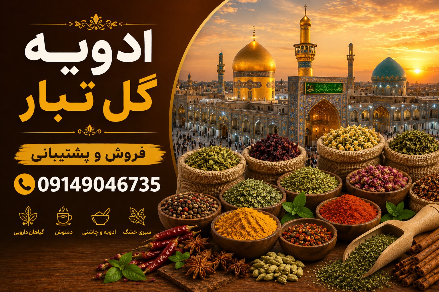 فروش و پخش ادویه در مشهد